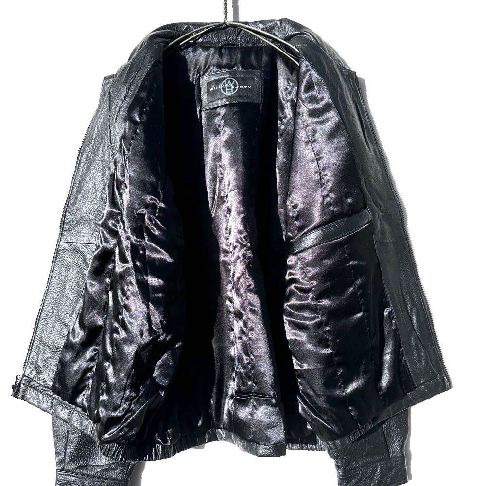 WILLIAM BARRY] Vintage Single Leather Jacket [1990s-] Vintage