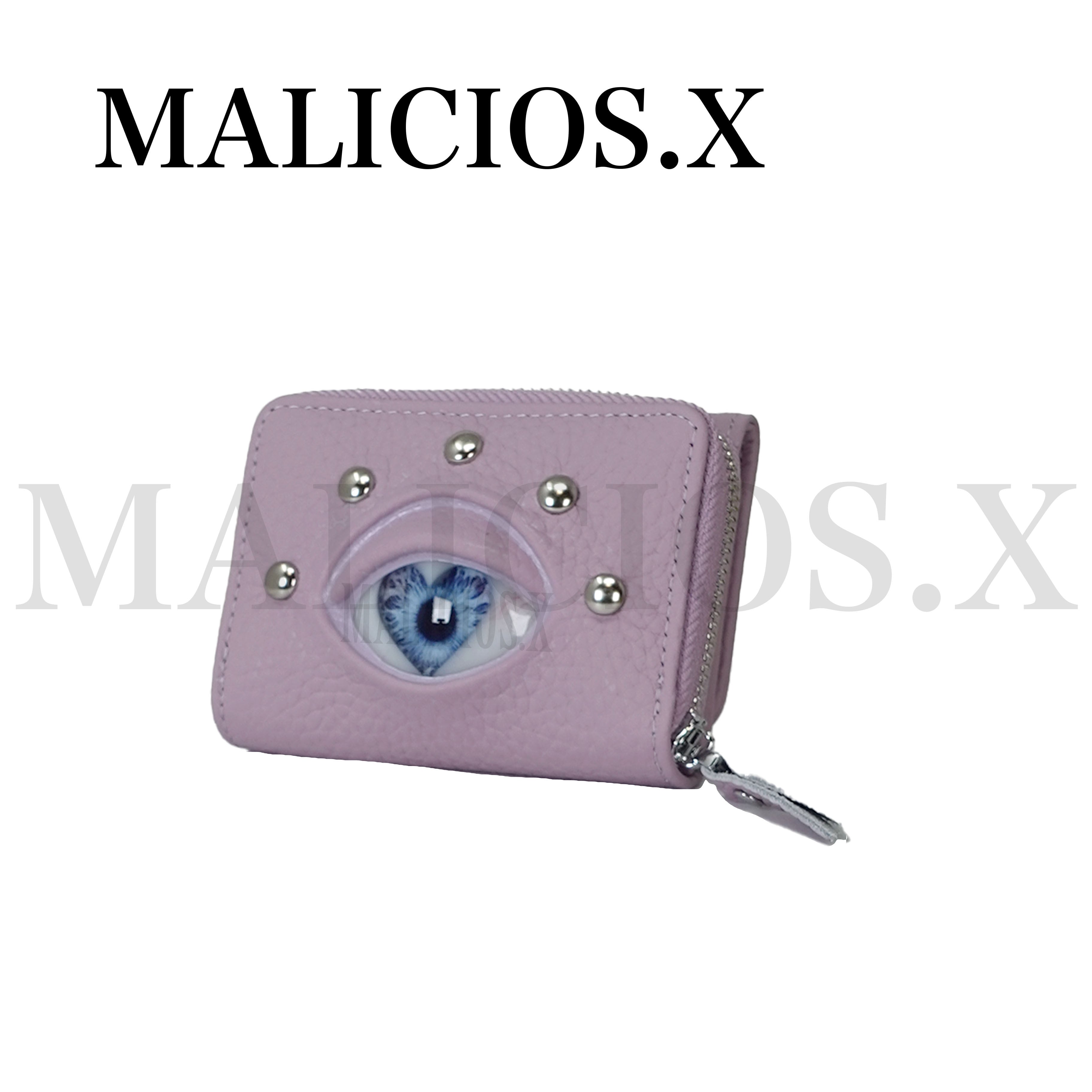 ミニ財布　MALICIOUS.X 紫×緑 MALICIOUS.X