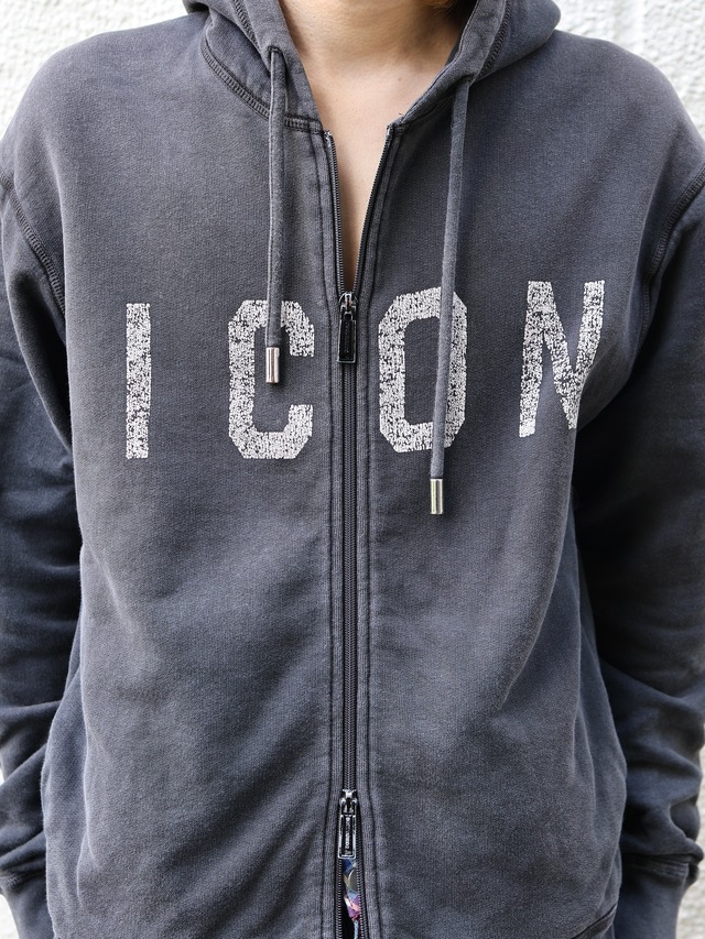 【DSQUARED2】graphic design zip up hoodie
