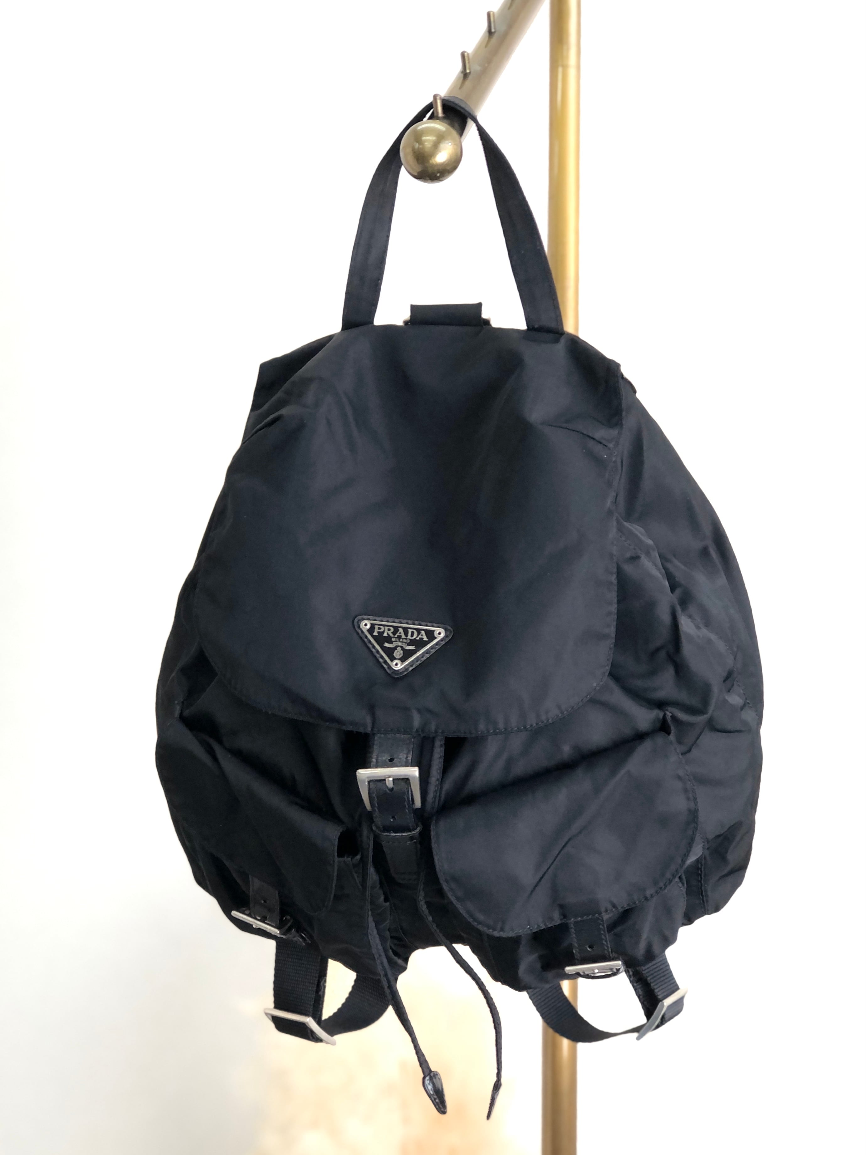 日本直送 名牌中古包 】PRADA プラダ バックパック ブラック