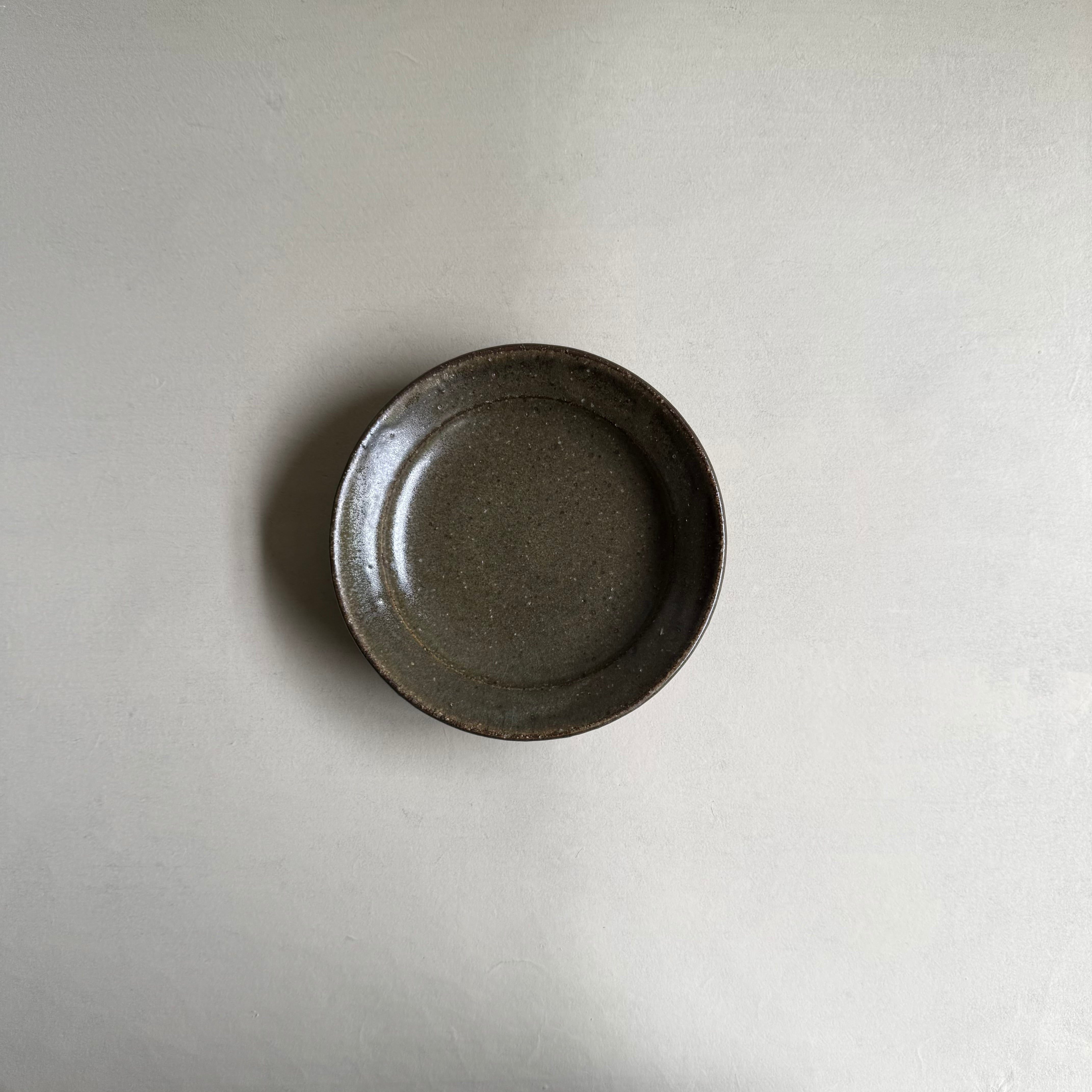 叶谷真一郎 6寸皿 鉄 | gallery 一白