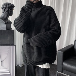 turtleneck design knit（タートルネックデザインニット）-b1302