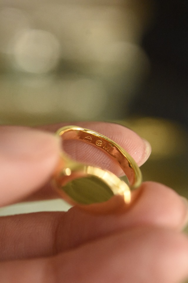 Utah／“GENERAL” exclusive for Utah／signet pinkie ring／calme／gold