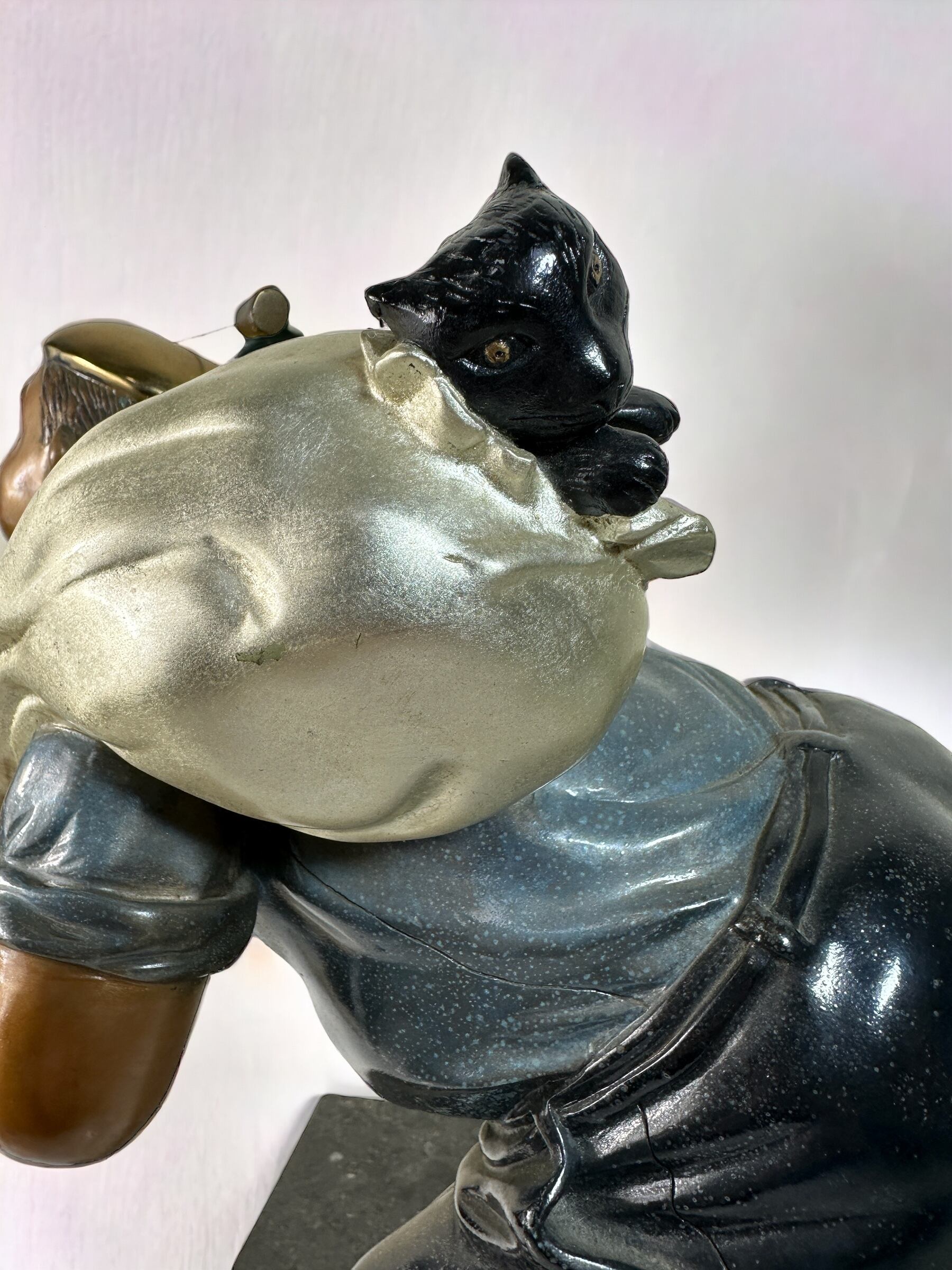 管JB 本物保証 ヒロヤマガタ ブロンズ 猫泥棒 Cat Burglar B57 山形博導 ブロンズ 置物 オブジェ 猫泥棒 ヒロヤマガタ | PAY ID