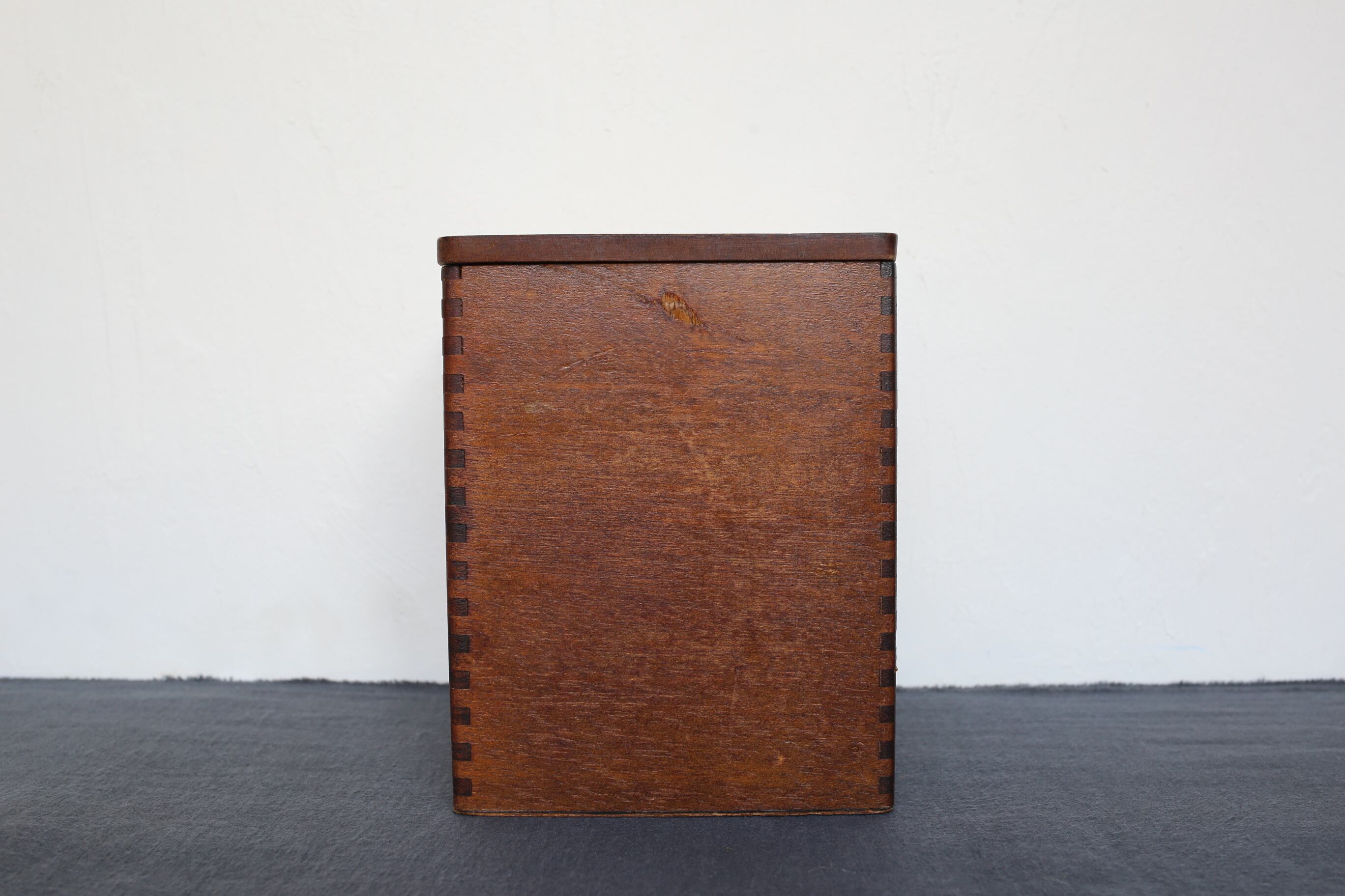 フランス アンティーク ヴィンテージ 木製 キャニスター 「 FARINE