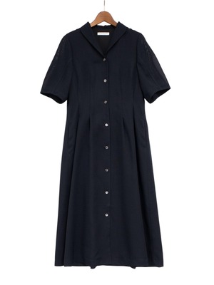 PANO-OP-107 ∫ LENO TWEED DRESS_BLACK NAVY