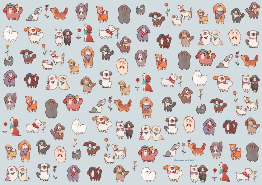 犬のデザインペーパー