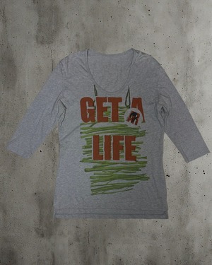 Vivienne Westwood 'GET A LIFE' Graphic Long Sleeve Tee