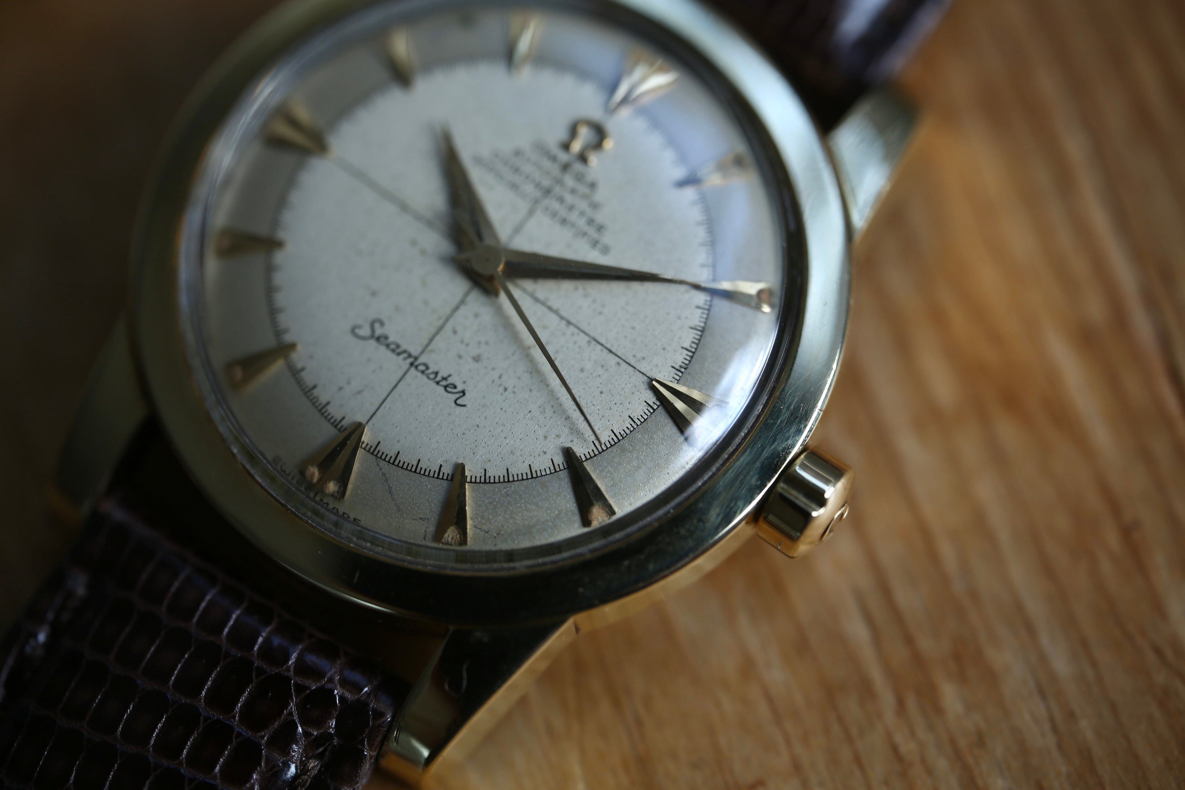 【OMEGA】1952年製 オメガ シーマスター ファーストモデル フル楔インデックス クロノメーター OH済み / Vintagewatch / Seamaster chronometer/ Cal.354 / 1st
