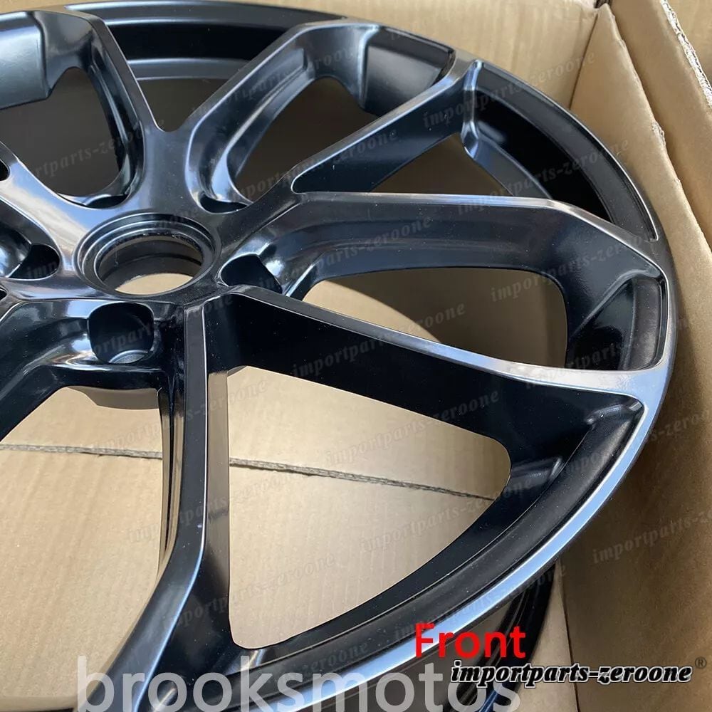 ポルシェ カイエン 20x9.5 20インチ ツイン 5 スポークサテンブラック