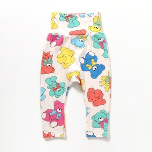【26AW】F.O/tinybear Palette 総柄レギンス /オフホワイト【70/80/90】くま テディベア