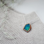 陶器ブローチ  みずたまりno.25 おうち