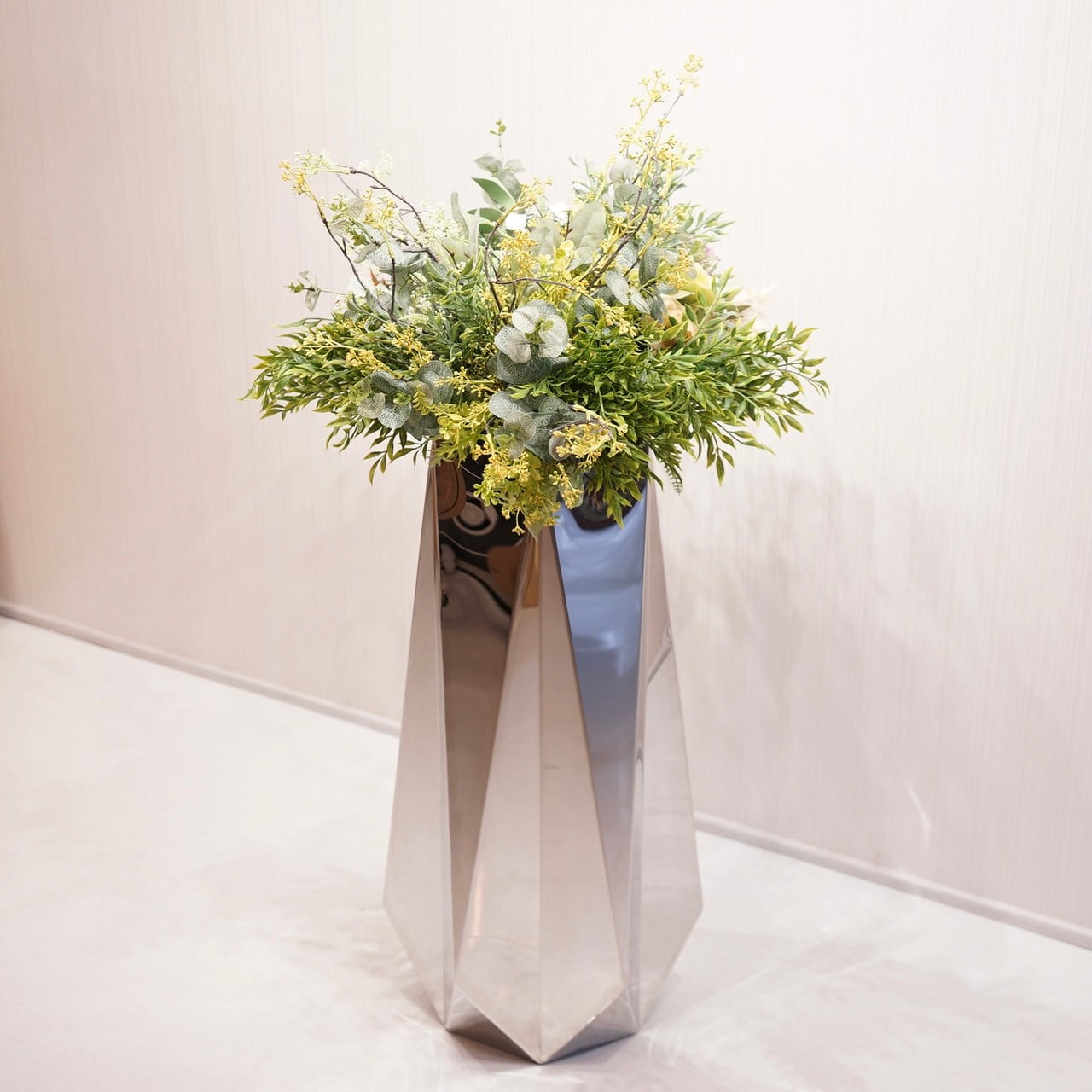 【輸入品】プランター フラワーベース 花瓶 Lux Prism ミラー 
