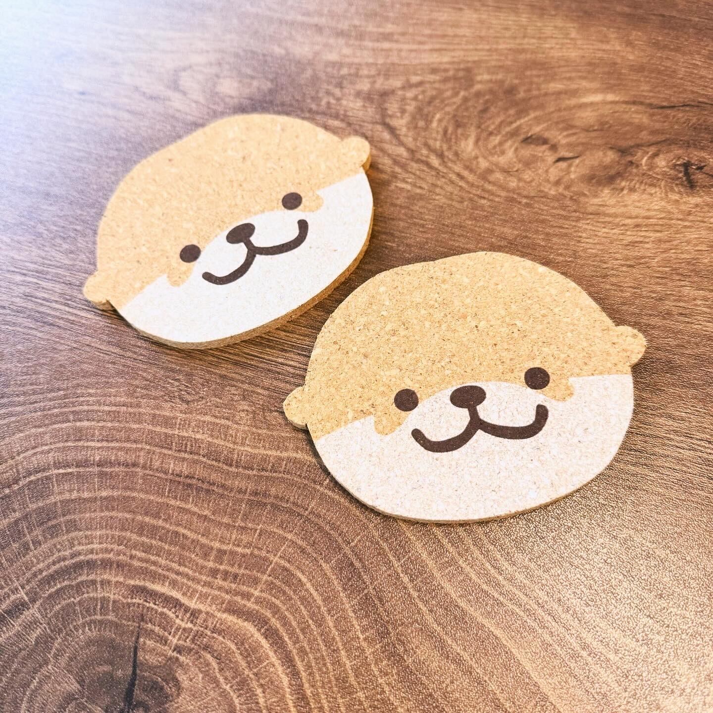 OTTERTATA 可愛いカワウソコルク製断熱マット