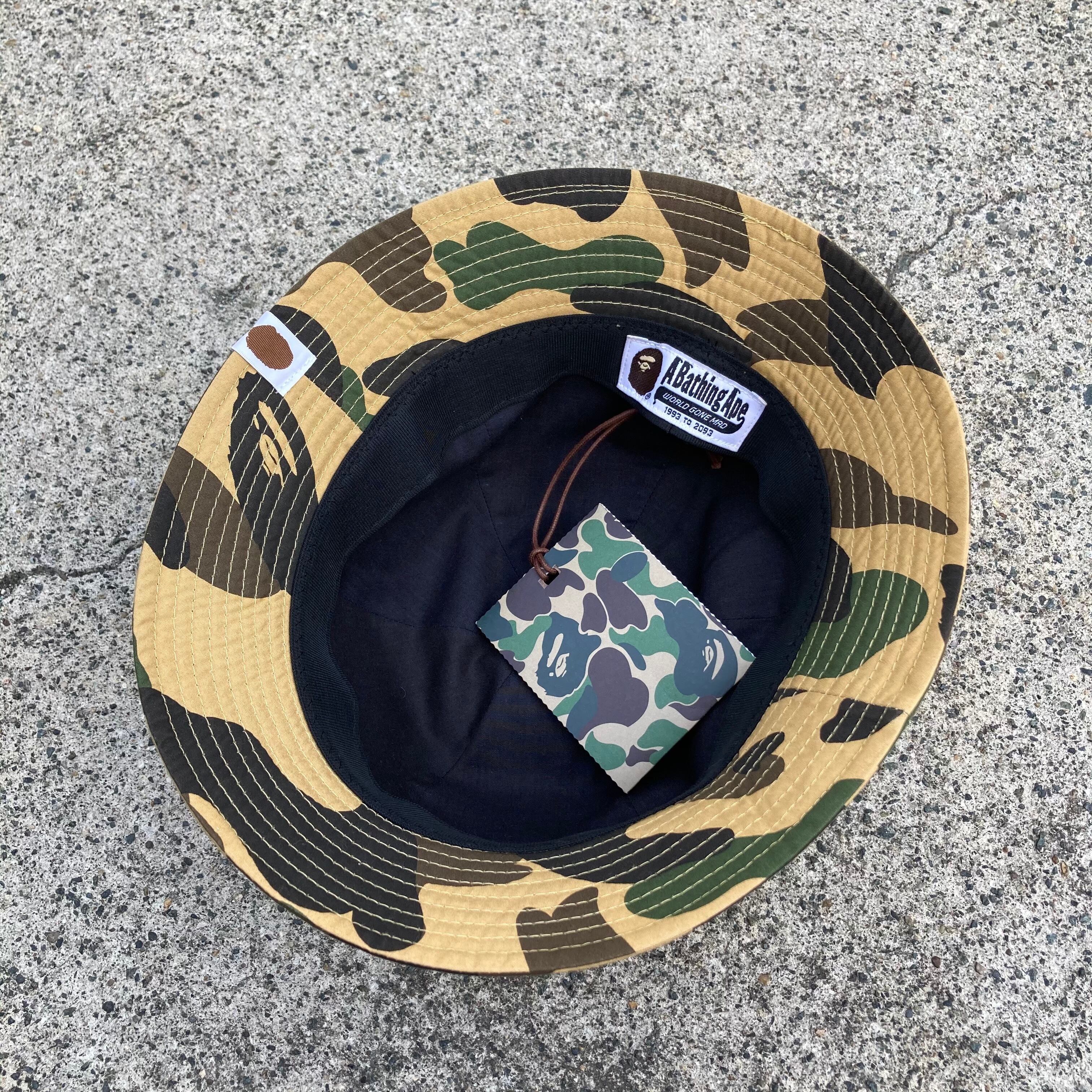 A BATHING APE バケットハット　迷彩　カモ　帽子　キャップ