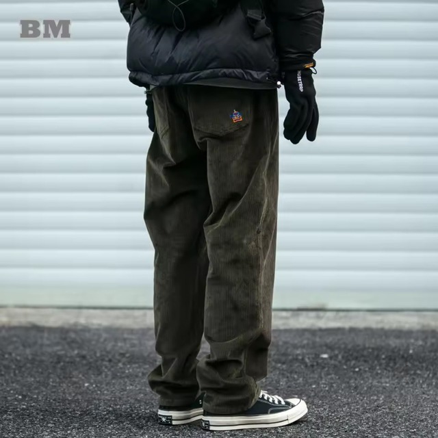 Wide Corduroy Cargo Pants【B0529】