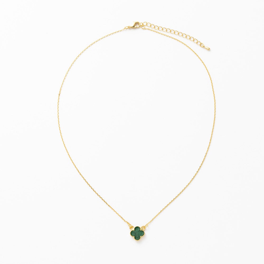 クローバー ネックレス グリーン【9mm】 | ASK（アスク）