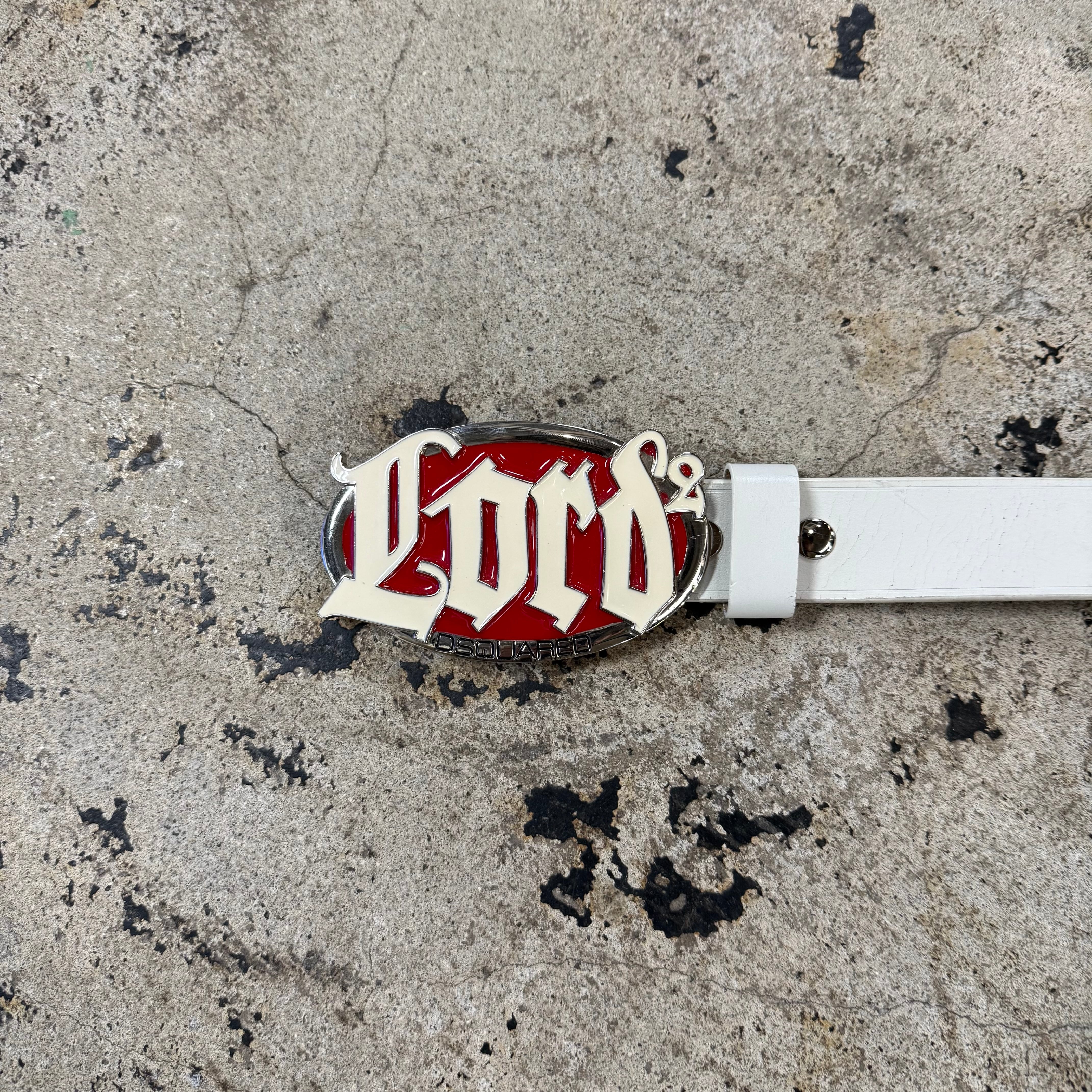 00s DSQUARED2 LORD² GOTHIC PLAQUE BUCKLE BELT | GALAXIES