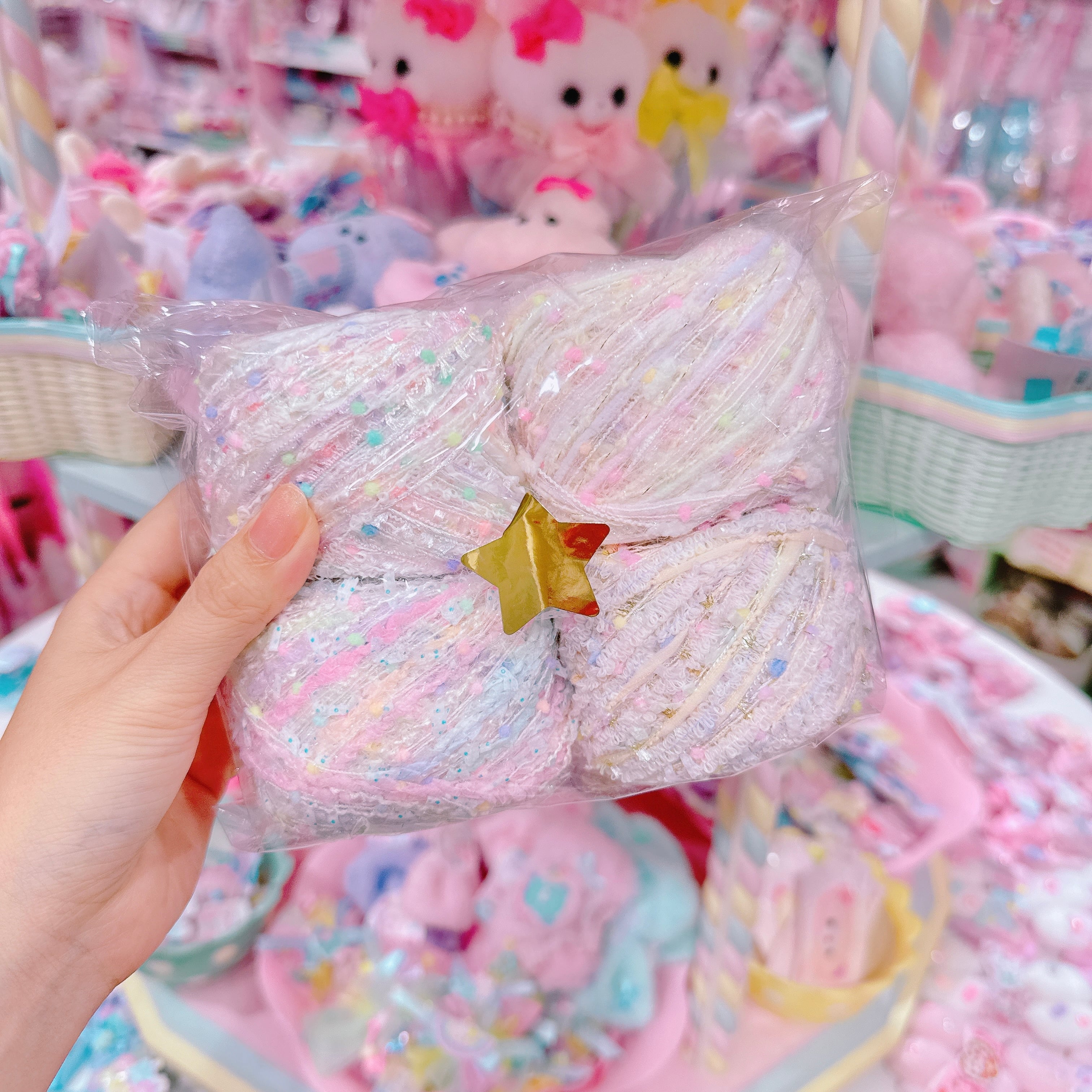 【D2】6-28 Fancy yarn4玉セット