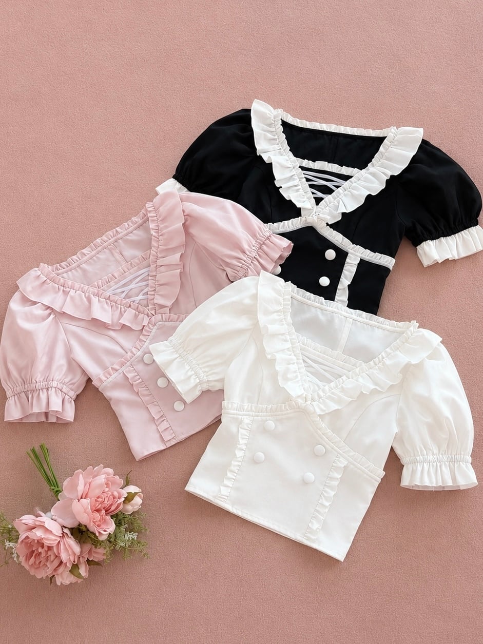 Bebe frill blouse