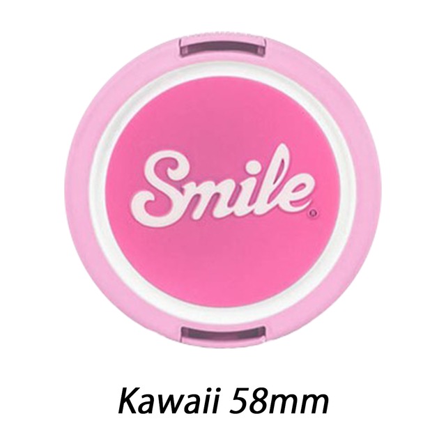 スマイル レンズキャップ Kawaii 58mm 【Smile lens caps】 sml1705304