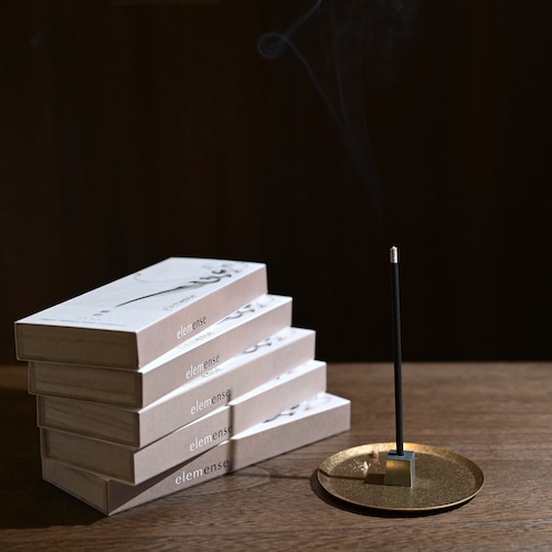 《5つのエレメントから想像を広げた5種類のお香・40本入り・香立てセット》incense　 | elemense