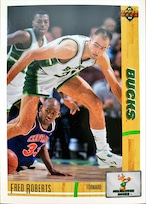 NBAカード 91-92UPPERDECK Fred Roberts #293 BUCKS