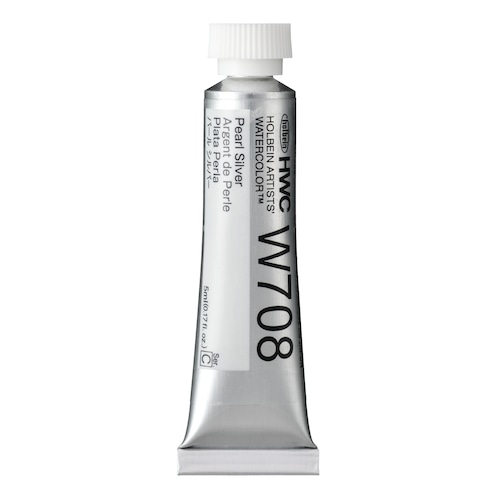 ホルベイン  パールカラーズ パールシルバー  [ W708・5ml ]