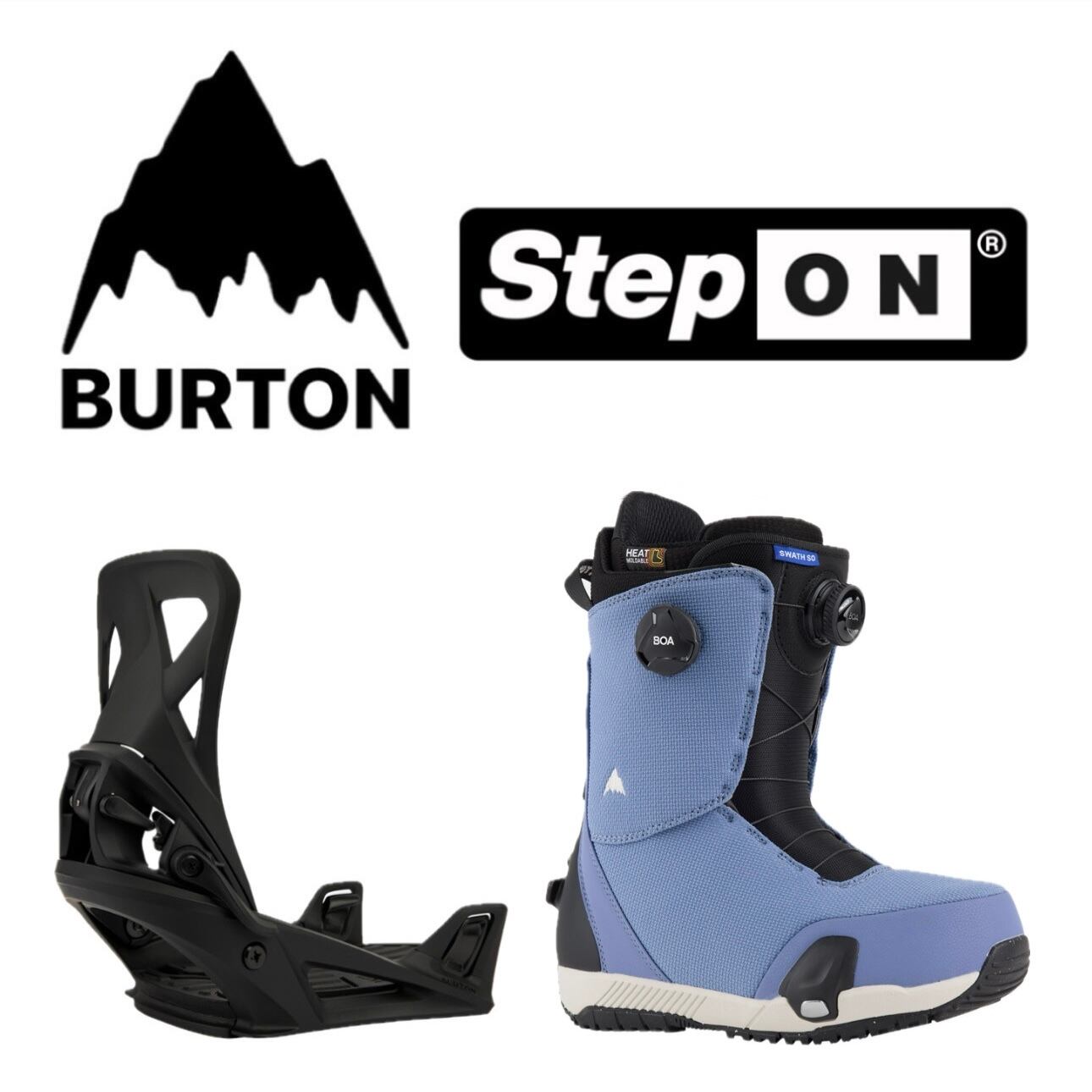 ワンシーズン使用(パウダーの日のみ) BURTON STEPON セット