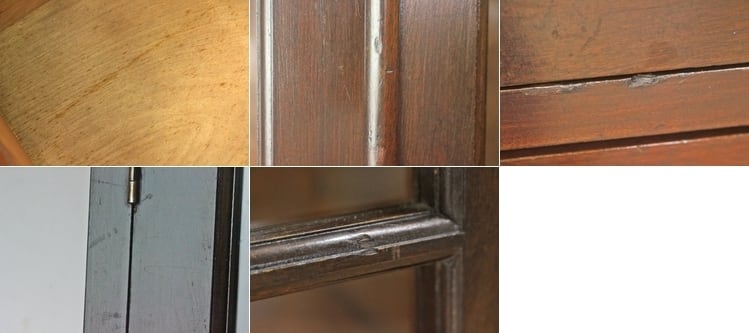 レトロ ガラスキャビネット 本箱 収納 食器棚 ラック 引き出し