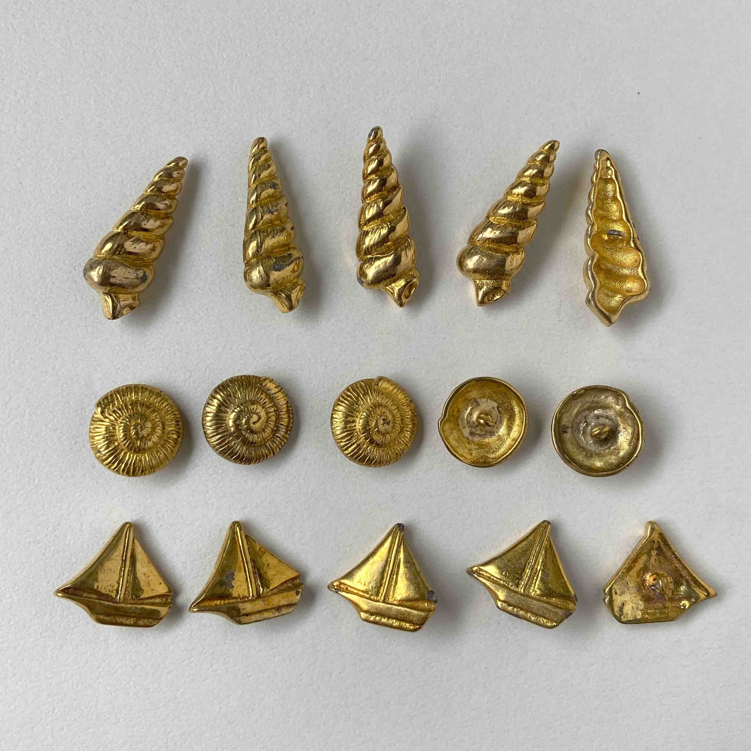 再入荷〉Duaオリジナル 渦巻貝の真鍮ボタン（17mm） | Dua