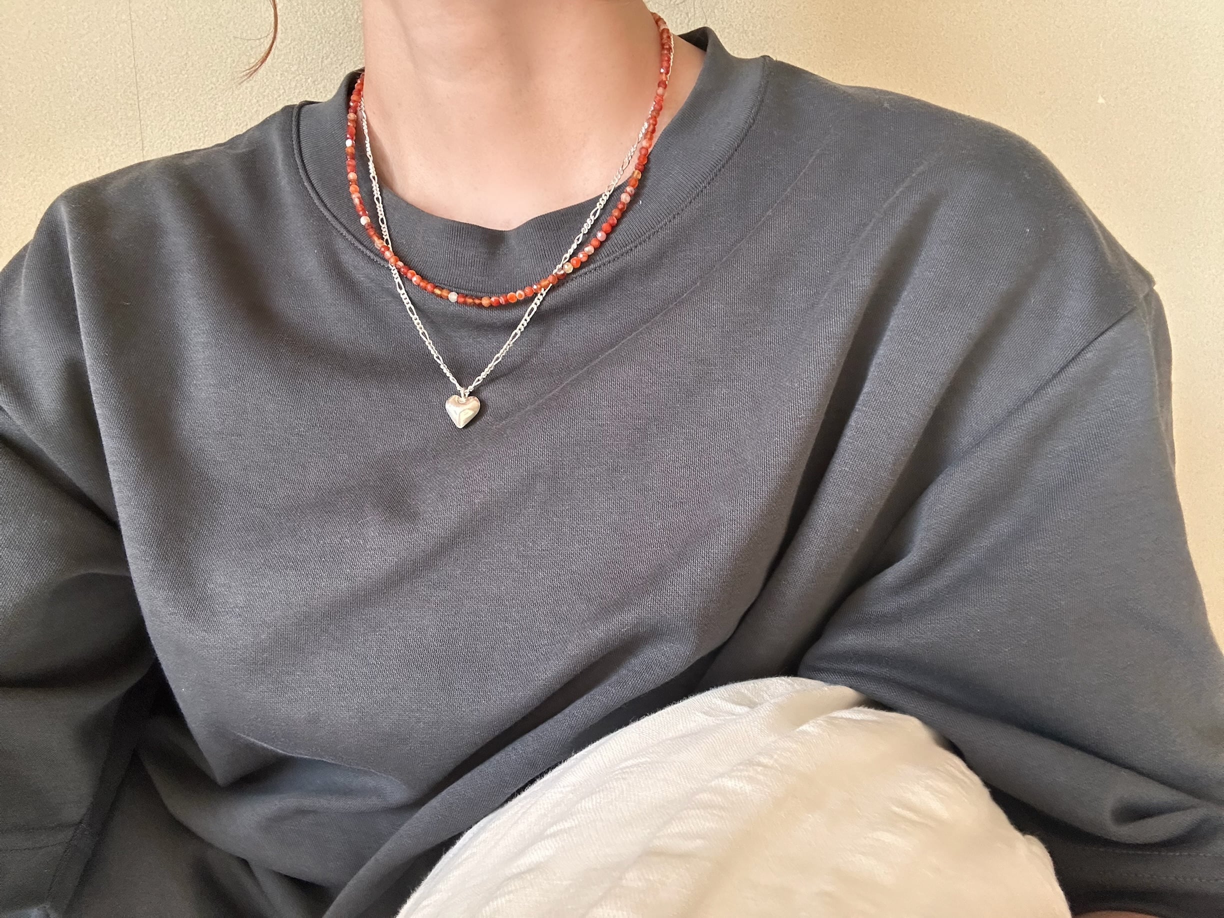 9/19(金)22:00〜再販予定 】#251 cherry base necklace silver925 | AO