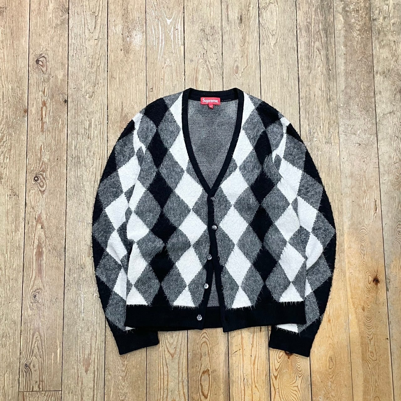 トップス 18ss Supreme Brushed Argyle Cardigan M Supreme Brushed Argyle Cardigan 18SS M Supreme Cardigans for Men