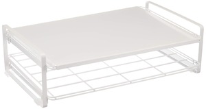 【在庫のみ】Belca キッチン棚 トースターラック 幅41.3×奥行26.5×高さ12.3 ホワイト TR-W