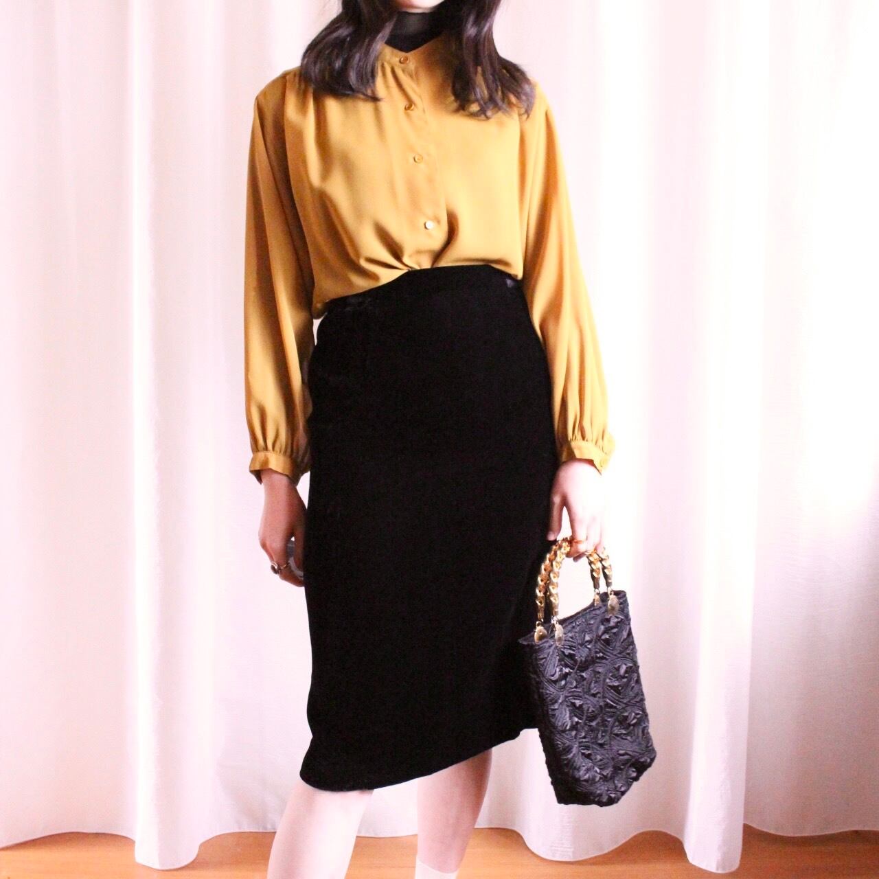 ベロアタイトスカート【629】