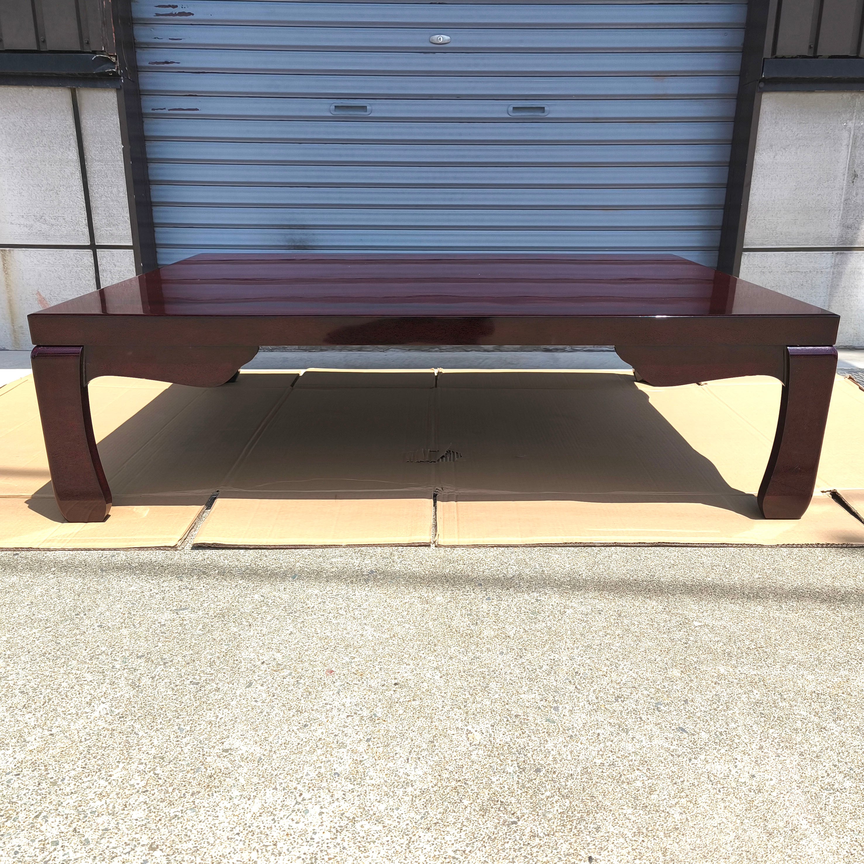 津軽塗（七々子塗）バカ塗り・座卓・テーブル・伝統工芸・No