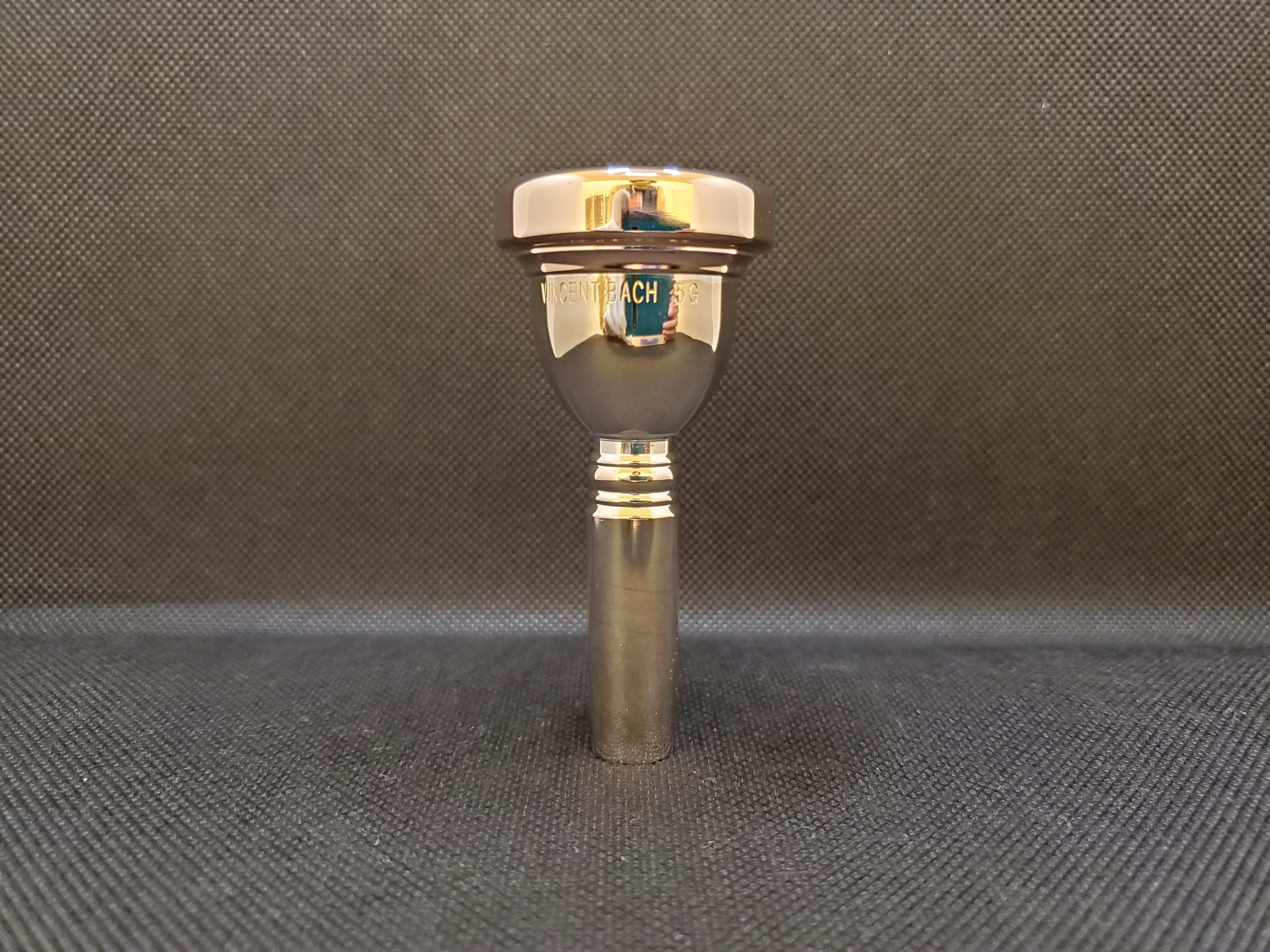 バック トロンボーン&ユーフォニアム太管用マウスピース 5Gインナーピンクゴールド