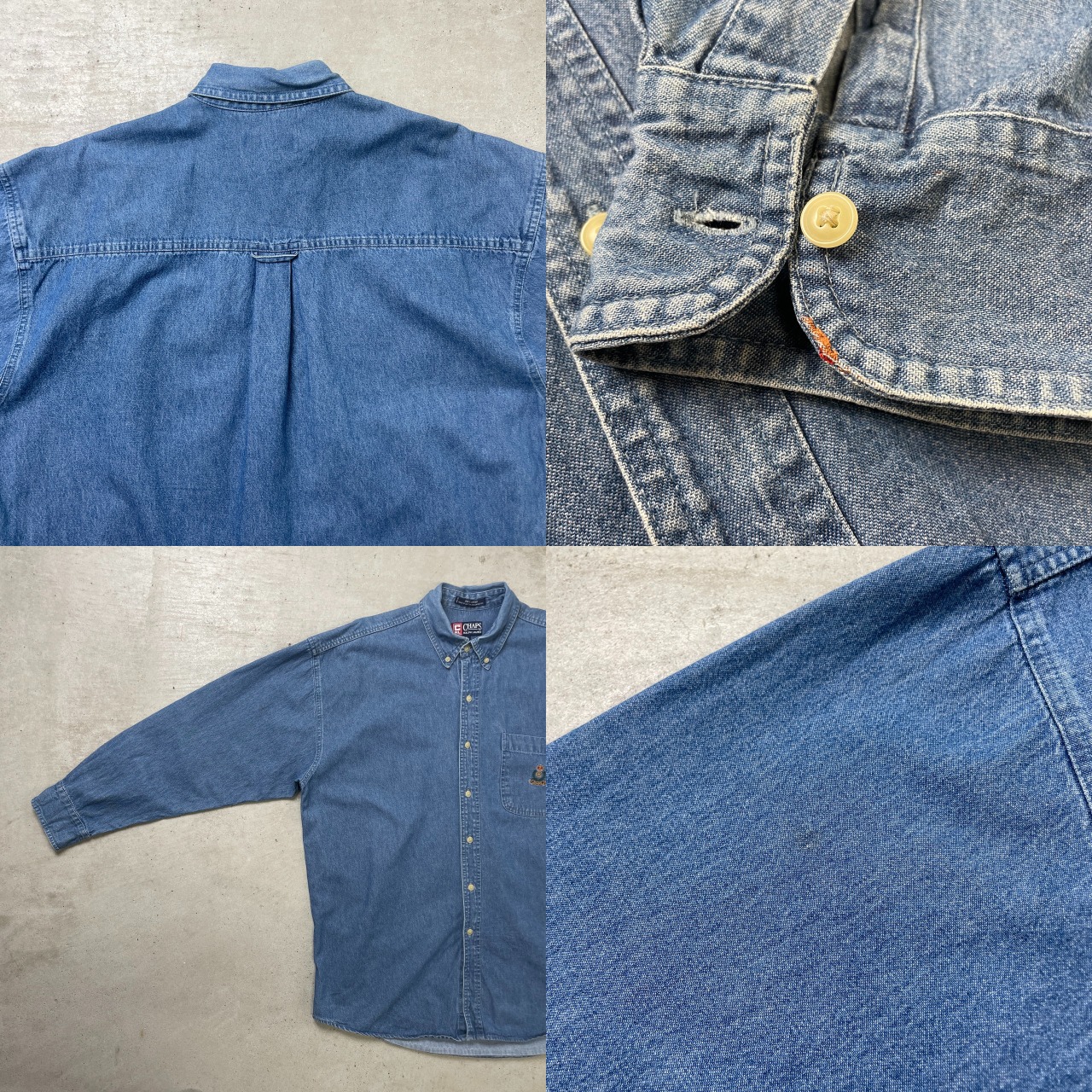 90年代 CHAPS Ralph Lauren チャップス ラルフローレン 長袖 デニム