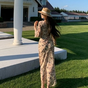 Ruffle floral dress 250807