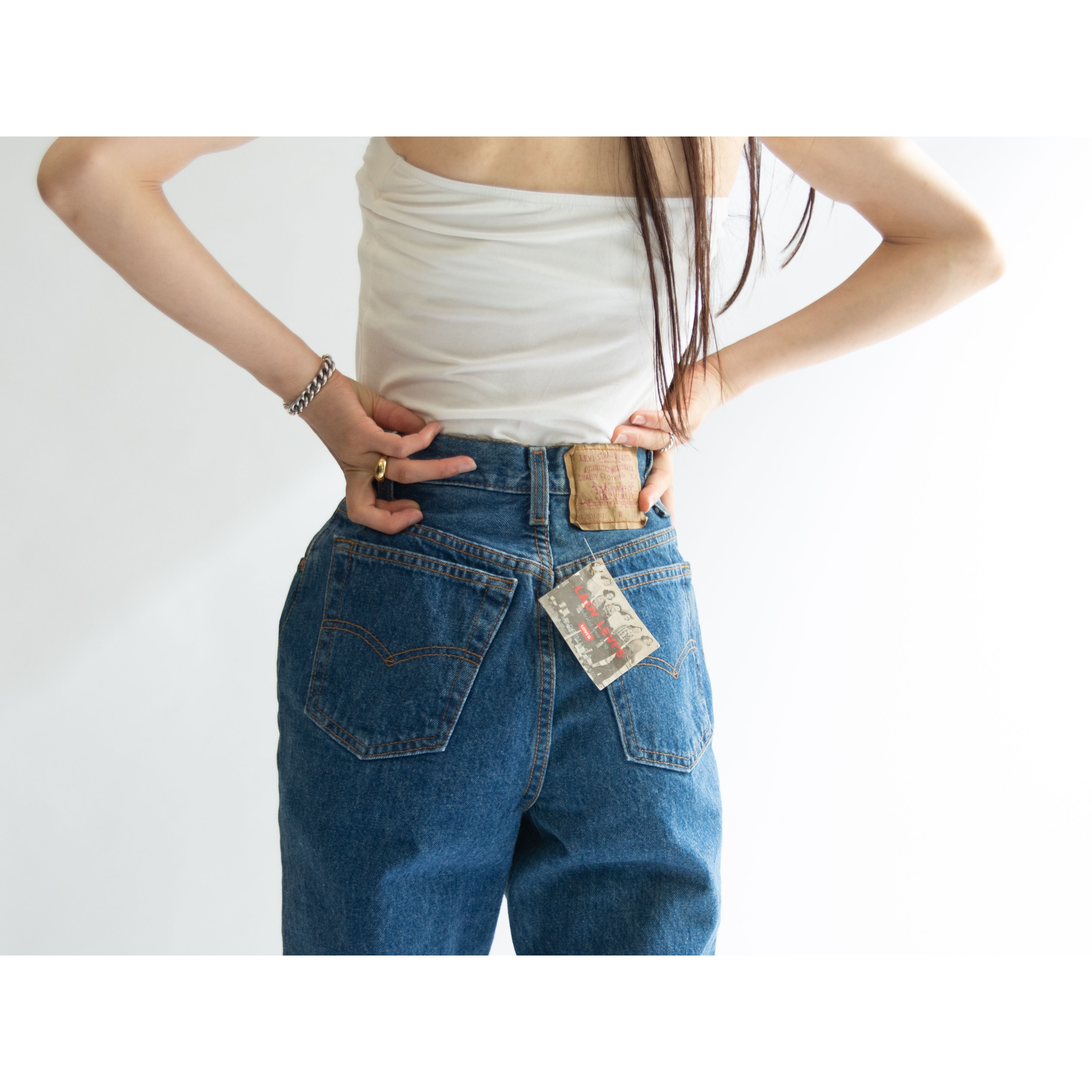 【Dead Stock LEVI'S 17501】Made in U.S.A. 90's tapered denim pants 5M(デッドストック リーバイス アメリカ製 テーパードデニムパンツ ジーンズ)