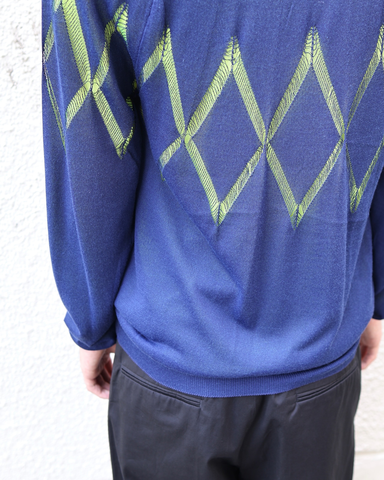 【VERSACE】coloring layered design knit