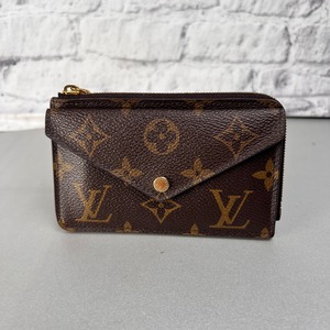 LOUIS VUITTON ヴィトン ポルトカルトレクトヴェルソ レザー 小銭入れ、コインケース ブラウン A-14283