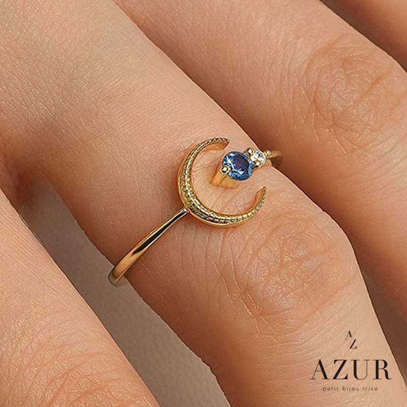 数量限定】アクアジルコニアムーンリング | AZUR Tokyo（アズール