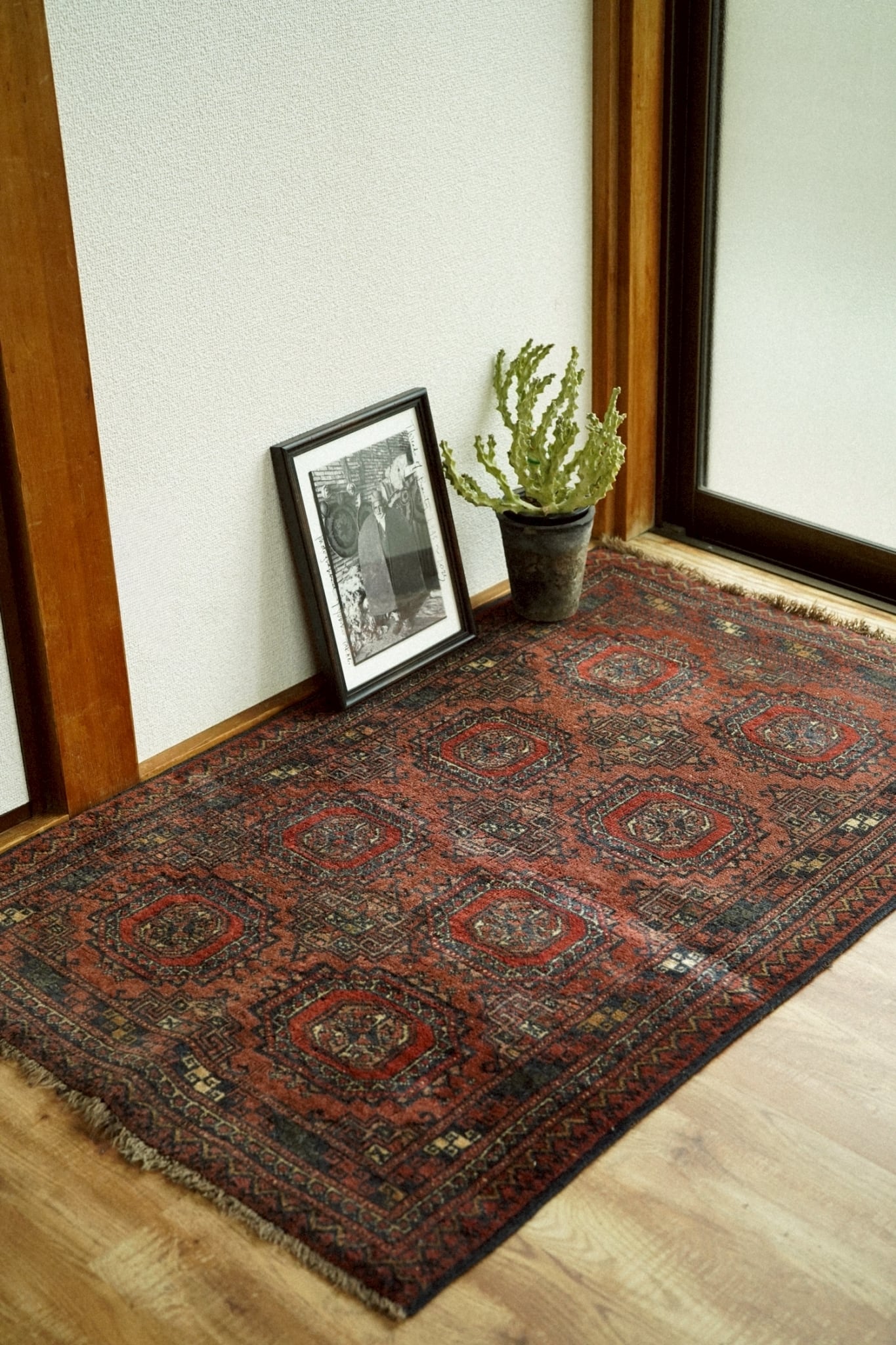116×208 古民家に似合うVINTAG RUGです 2138-Vintage Turkmen rug | 手織りのヴィンテージラグ専門店 | Bahr