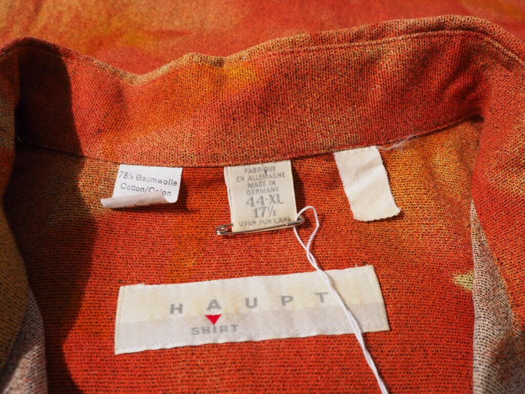 Haupt Flower printed Box silhouette drape shirt (made in Germany)