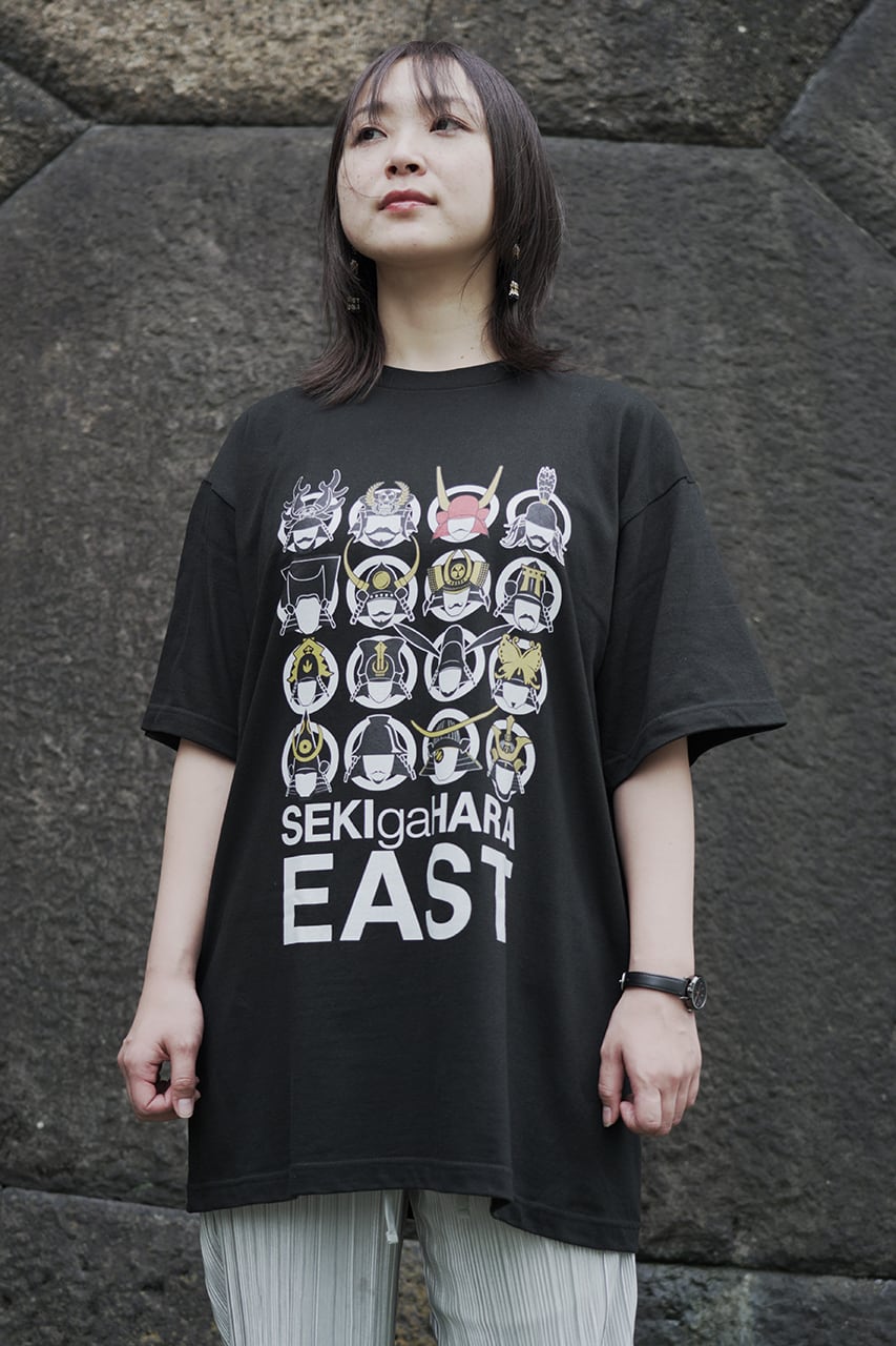 関ヶ原 東軍 Tシャツ（黒）Ttpe1 | 戦国と武将のアイテム yockdesign