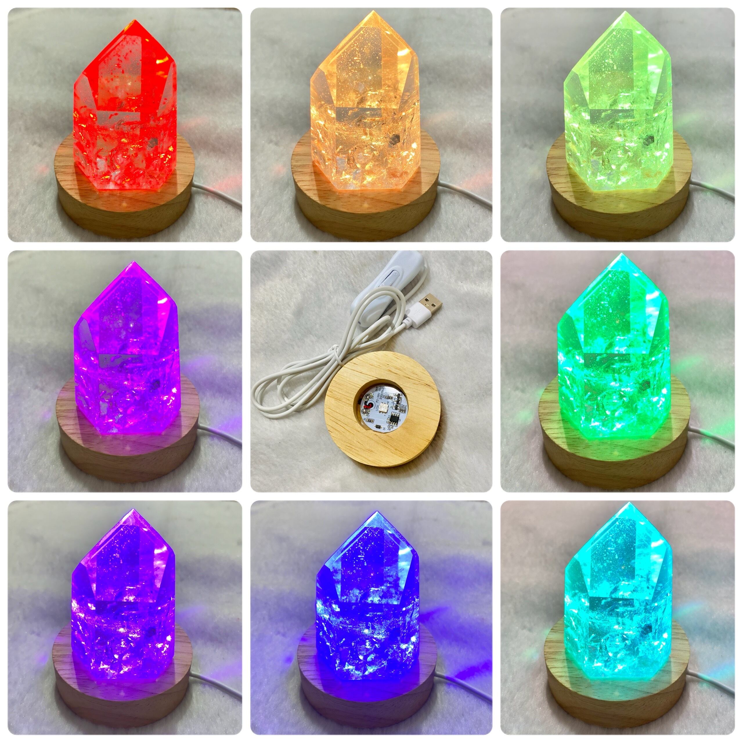 LEDライトスタンド(レインボー) | 石の魔法