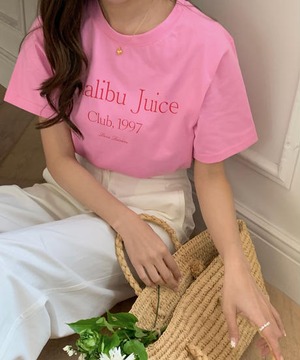 《即納商品》Malibu Juice tee (ivory / pink)