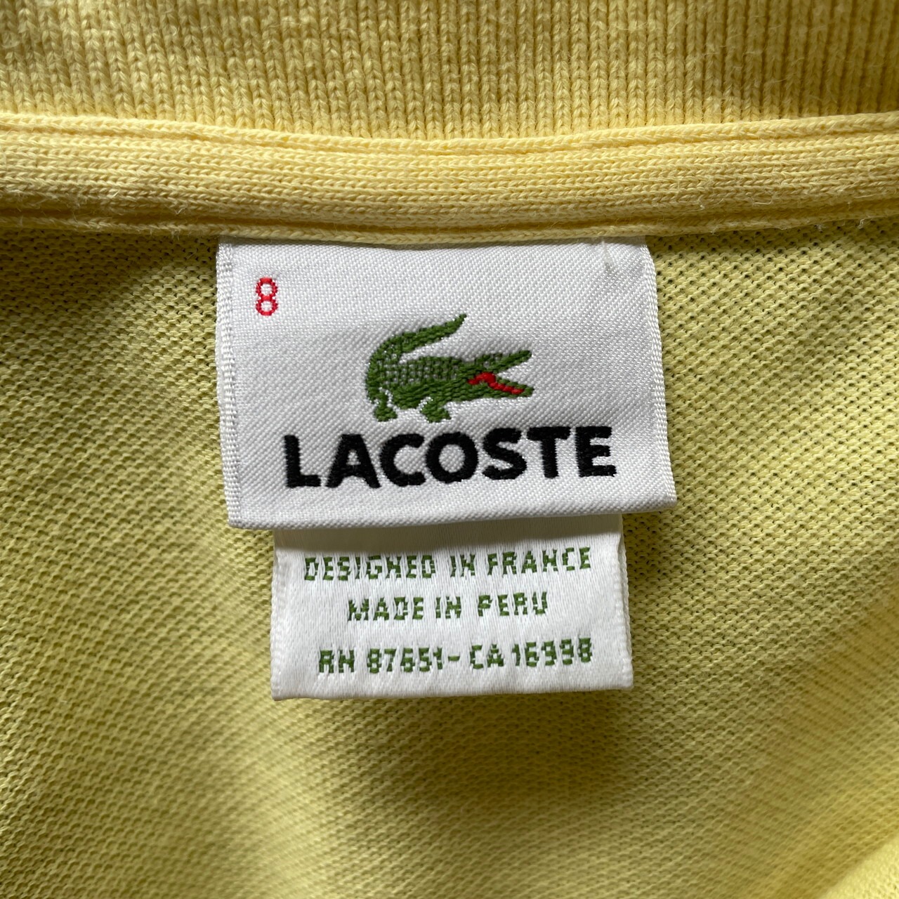 ビッグサイズ LACOSTE ラコステ 鹿の子 ポロシャツ メンズ2XL相当 古着 