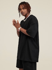 【お急ぎ発送】ルーズハーフスリーブTシャツ(T00025)